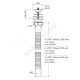 Сифон для умывальника гофрированный 1 1/2