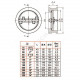 Клапан обратный чугун 2/створ CB4450 Ду 350 Ру25 Тмакс=130 оС межфл створки чугун Tecofi CB4450-0350