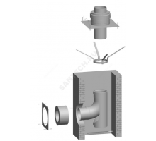 Комплект дымоходов коаксиальный 160 мм для котлов от 50кВт Wolf 2651294