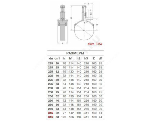 Седелка электросварная ПЭ100 Дн 75х63 Ру16 SDR11 с фрезой EUROSTANDARD 2130167563