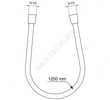 Шланг для душа L=1,25м IDEALFLEX Ideal Standard BE125A5