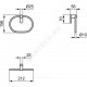 Полотенцедержатель кольцо CONCA сталь нерж Ideal Standard T4503GN