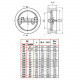 Клапан обратный нерж 2/створ CB6442 Ду 65 Ру16 межфл створки нерж Tecofi CB6442-0065