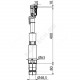 Арматура для бачка сливная Slimmodul нижнее подключение Alca Plast A09B