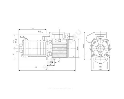 Насос многоступенчатый горизонтальный MHIL 103-E-3-400-50-2 PN10 3х400 В/50 Гц Wilo 4083884