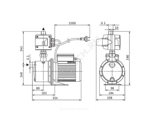 Станция насосная FWJ 202 EM/2 Wilo 2543629