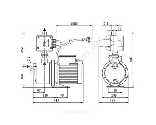 Станция насосная FWJ 204 EM/2 Wilo 2543631