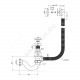 Слив-перелив для ванны трубный автоматический 1 1/2