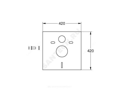 Комплект звукоизоляционный для инсталляции Rapid SL Grohe 37131000