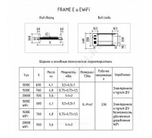 Конвектор электрический Frame E 1000E в/к ножки 1кВт с электронным термостатом THERMEX ЭдЭБ01369