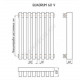 Радиатор трубчатый QUADRUM 60 V-1750 10 секций с нижней подводкой по центру ВР G 1/2