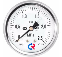 Манометр ТМ-320Т.00 осевой Дк63мм 0-2,5 МПа кл.1,5 G1/4