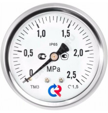 Манометр ТМ-320Т.00 осевой Дк63мм 0-2,5 МПа кл.1,5 G1/4