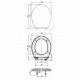 Сиденье для унитаза полипропилен универсальное белое Серия К Орио К-01
