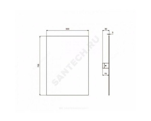 Зеркало регулируемое CONTOUR 21 Ideal Standard S5059BH