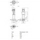 Насос многоступенчатый вертикальный HELIX V 202-2/25/V/KS/400-50 PN25 3х400В/50 Гц Wilo 4161735