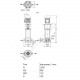 Насос многоступенчатый вертикальный HELIX V 222-2/25/V/KS/400-50 PN25 3х400В/50 Гц Wilo 4161751