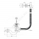 Слив-перелив для ванны трубный полуавтоматический (тросик) 1 1/2