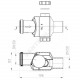 Клапан PP-H обратный канализационный серый Дн 50 б/нап в/к HL 4