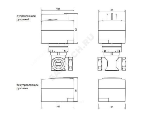 Электропривод 3-х позиц AMB 182 24В Danfoss 082H0234