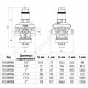 Регулятор давления мембранный латунь R153M Ду 32 Ру25 1 1/4