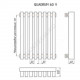 Радиатор трубчатый QUADRUM 60 V-1750 10 секций с боковой подводкой ВР G 1/2