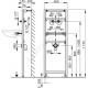 Инсталляция для умывальника и смесителя белый Alca Plast A104A/1200