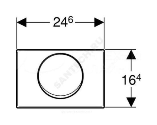 Кнопка для инсталляции сатинированная Delta 15 Geberit 115.101.00.1