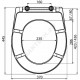 Сиденье для унитаза дюропласт Alca Plast A601