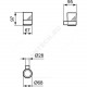 Стакан с держателем CONCA сталь нерж Ideal Standard T4505GN