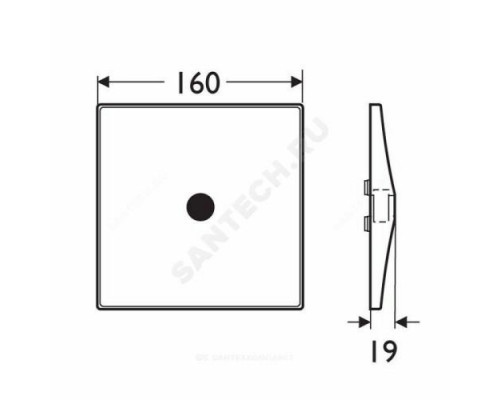 Кнопка для PROXIMITY CERAPLUS ик-датчик Ideal Standard A3732XJ