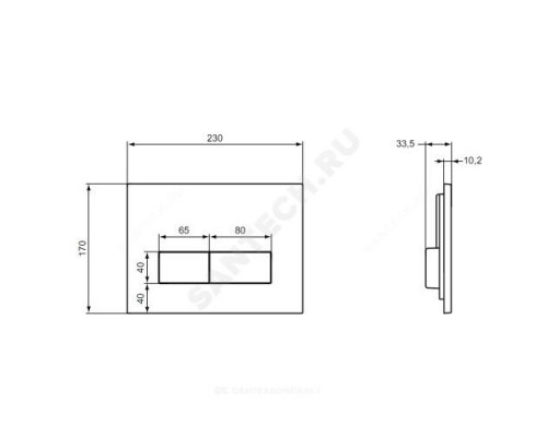 Кнопка для инсталляции хром Ideal Standard W3708AA