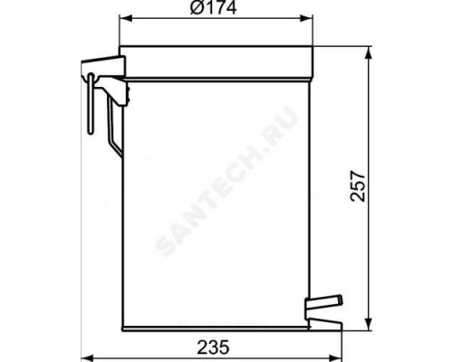 Корзина для мусора IOM Ideal Standard A9104MY