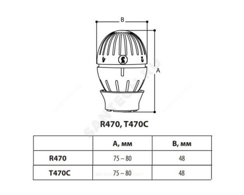 Элемент термостатический R470 жид/нап клипс clip-clap 8-32oC Giacomini R470X001