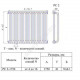 Радиатор трубчатый РС 2-1750 13 секций с т/клапаном с нижней подводкой прав ВР G 1/2