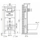 Инсталляция для подвесного унитаза без кнопки смыва OLI 120 ECO Sanitarblock OLI 879236