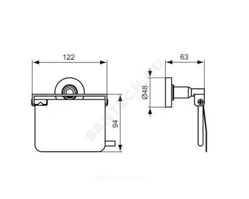 Держатель для туалетной бумаги IOM Ideal Standard A9127AA