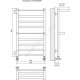 Полотенцесушитель водяной нерж сталь Лесенка Ду 25 (1/2