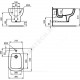 Биде подвесное ESEDRA белый Ideal Standard T281501