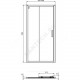 Дверь душевая CONNECT 2 Sliding door 1000х1950 мм Ideal Standard K9273V3 .