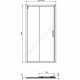 Дверь душевая CONNECT 2 Sliding door 1050х1950 мм Ideal Standard K9274V3