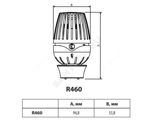 Элемент термостатический R460 жид/нап клипс clip-clap 8-32oC Giacomini R460X001