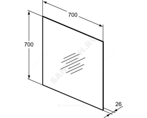 Зеркало MIRROR&LIGHT с подсветкой Ideal Standard T3335BH