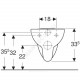 Унитаз подвесной горизонт/выпуск без сиденья Kolo Rekord Geberit K93120000