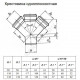 Крестовина PP-H 1-плоскостная серая Дн 110х50х50х45гр б/нап в/к RTP (РосТурПласт) 11324 .