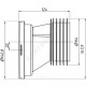 Манжета для унитаза эксцентрическая 110мм АНИ Пласт W0420