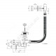 Слив-перелив для ванны регулируемый полуавтоматический (тросик) 1 1/2