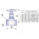 Клапан запорный латунь 15б1п Ду 32 Ру25 ВР прямой БАЗ БАЗ.А70.32
