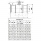 Кран шаровой сталь JIP Premium FF Ду 500 Ру16 фл L=1400мм ISO-фл Danfoss 065N0282G