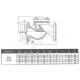 Клапан обратный чугун подъемный 16кч9нж Ду 50 Ру25 Тмакс=300 оС фл золотник чугун Луидор